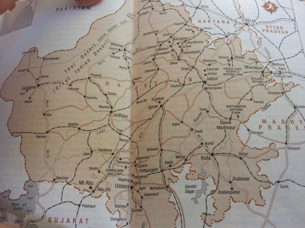Map of Raj - Rough Guide